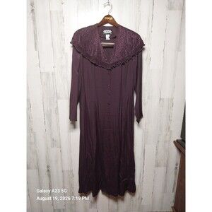 Clues Collections Dark Purple Lace Collar Dress Whimsigoth